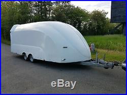Eco-Trailer Shuttle Covered Trailer White with Winch 3000KG 13 Pin Electrics