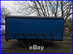 Enclosed Flat Bed Trailer. Car / Cargo / Box / Race Trailer