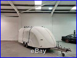 Enclosed Race Car Trailer Covered Eco -Trailer Winch Tilt Bed Transporter