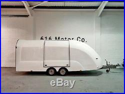 Enclosed Race Car Trailer Covered Eco -Trailer Winch Tilt Bed Transporter