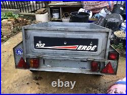 Erde 102 Camping Storage Trailer With Spare Wheels Hackney E8