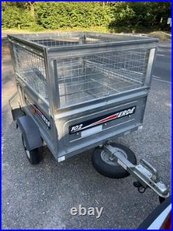 Erde 102 Car Trailer 3ft6. /3ft With Mesh Sides And Cover
