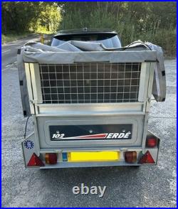 Erde 102 Car Trailer 3ft6. /3ft With Mesh Sides And Cover