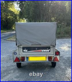 Erde 102 Car Trailer 3ft6. /3ft With Mesh Sides And Cover