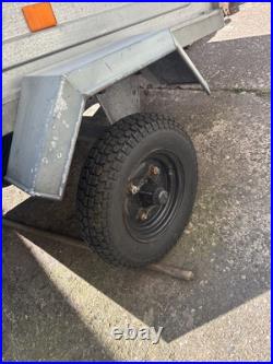 Erde 102 Galvanised Box Trailer With 2 Additional Spare Tires