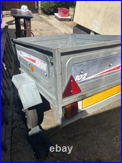 Erde 102 Galvanised Box Trailer With 2 Additional Spare Tires