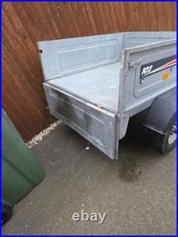 Erde 102 Trailer. Tipping trailer. Idea camping, tip runs builders
