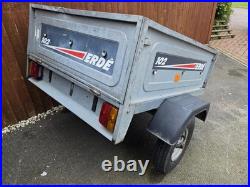 Erde 102 Trailer. Tipping trailer. Idea camping, tip runs builders