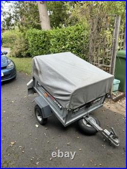 Erde 102 Trailer With Spare Wheel High Cover With Frame
