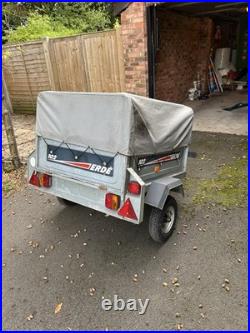 Erde 102 Trailer With Spare Wheel High Cover With Frame