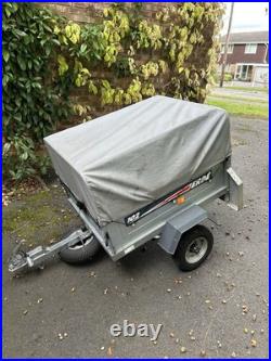 Erde 102 Trailer With Spare Wheel High Cover With Frame