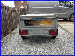 Erde 102 Trailer With Spare Wheel, Jockey Wheel And Cover. Good Condition