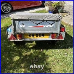 Erde 102 tipping trailer. Ideal for camping, events, tiprun etc. Great condition