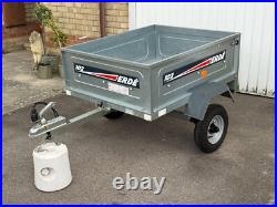 Erde 102 trailer, camping, compact tipping trailer with refurbished electrics Erde 102 trailer, camping, compact tipping trailer with refurbished electrics