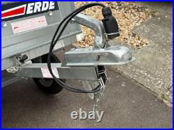 Erde 102 trailer, camping, compact tipping trailer with refurbished electrics Erde 102 trailer, camping, compact tipping trailer with refurbished electrics