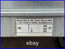Erde 102 trailer, camping, compact tipping trailer with refurbished electrics Erde 102 trailer, camping, compact tipping trailer with refurbished electrics