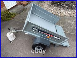 Erde 102 trailer, camping, compact tipping trailer with refurbished electrics Erde 102 trailer, camping, compact tipping trailer with refurbished electrics