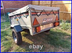 Erde 120 tipping trailer with load cover and spare wheel
