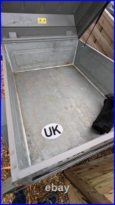 Erde 122 Car Trailer with Lockable Hardtop, Towbar Padlock & Wheel Clamp