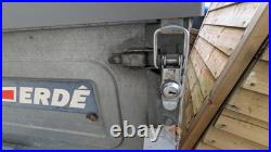 Erde 122 Car Trailer with Lockable Hardtop, Towbar Padlock & Wheel Clamp
