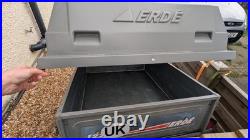 Erde 122 Car Trailer with Lockable Hardtop, Towbar Padlock & Wheel Clamp