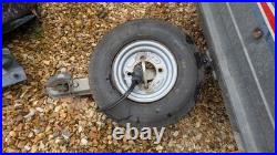 Erde 122 Car Trailer with Lockable Hardtop, Towbar Padlock & Wheel Clamp