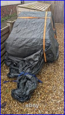 Erde 122 Car Trailer with Lockable Hardtop, Towbar Padlock & Wheel Clamp