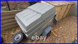 Erde 122 Car Trailer with Lockable Hardtop, Towbar Padlock & Wheel Clamp