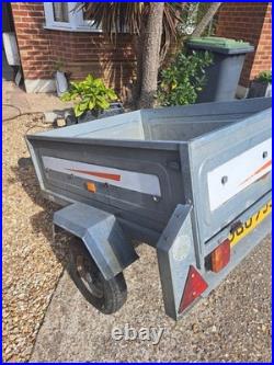 Erde 122 Galvanized Car Trailer Excellent Condition with Spare Wheel