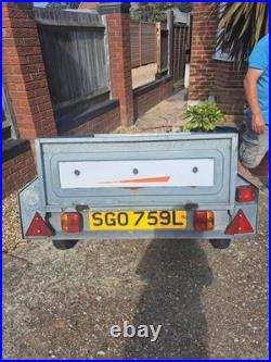 Erde 122 Galvanized Car Trailer Excellent Condition with Spare Wheel