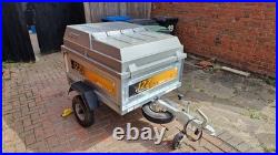 Erde 122 Trailer with lockable hard cover and 3rd tyre/rim