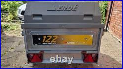 Erde 122 Trailer with lockable hard cover and 3rd tyre/rim