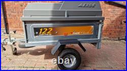 Erde 122 Trailer with lockable hard cover and 3rd tyre/rim