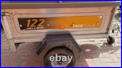 Erde 122 Trailer with lockable hard cover and 3rd tyre/rim