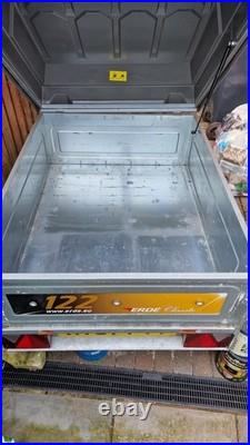Erde 122 Trailer with lockable hard cover and 3rd tyre/rim
