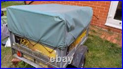 Erde 122 camping car trailer with high frame and cover