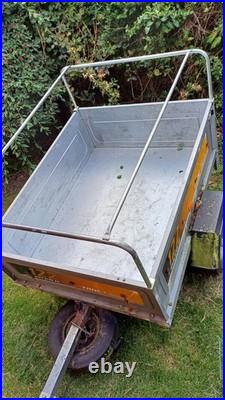 Erde 122 camping car trailer with high frame and cover