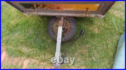 Erde 122 camping car trailer with high frame and cover