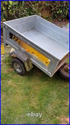 Erde 122 camping car trailer with high frame and cover