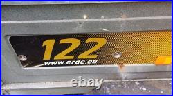 Erde 122 camping car trailer with high frame and cover