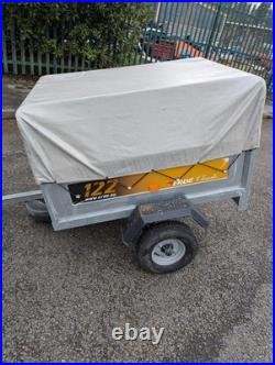 Erde 122 camping car trailer with high frame and cover + anti theft hitch lock Erde 122 camping car trailer with high frame and cover + anti theft hitch lock