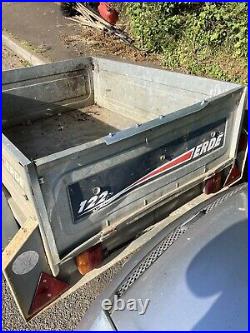 Erde 122 car trailer used condition As A Few Repairs But Works Ok Spare Wheel