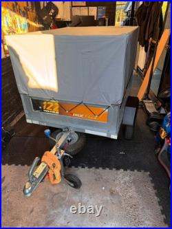 Erde 122 trailer High side + cover Spare wheel Jockey wheel