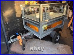 Erde 122 trailer High side + cover Spare wheel Jockey wheel