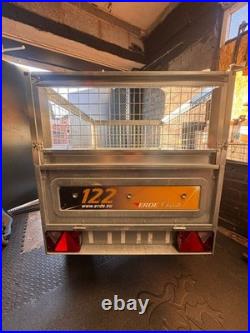 Erde 122 trailer High side + cover Spare wheel Jockey wheel