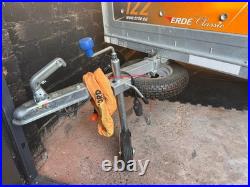 Erde 122 trailer High side + cover Spare wheel Jockey wheel