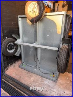 Erde 122 trailer High side + cover Spare wheel Jockey wheel