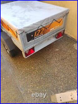 Erde 122 trailer with cover, new spare wheel