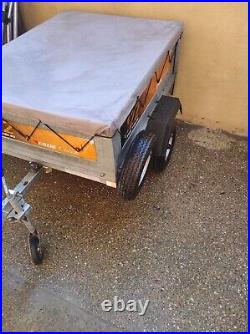 Erde 122 trailer with cover, new spare wheel