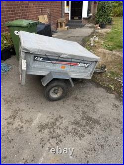 Erde 122 trailer with tipper. Used Erde 122 trailer with tipper. Used